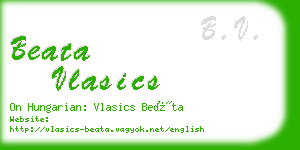 beata vlasics business card